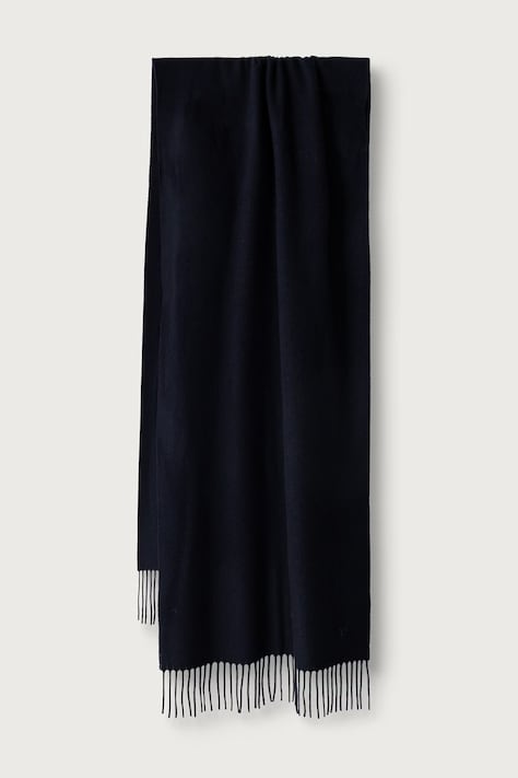 Weekend Max Mara Szalik damski wełniany WKASCOGLIO granatowy 2625546085600