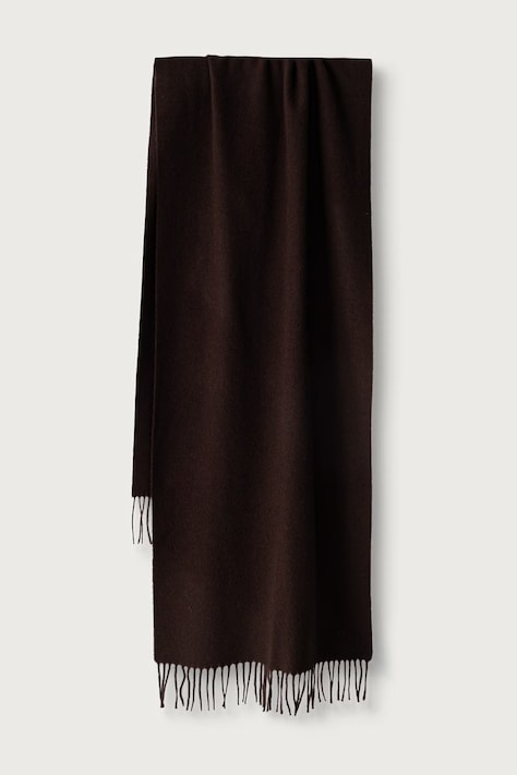 Weekend Max Mara Szalik damski wełniany WKASCOGLIO brązowy 2625546085600