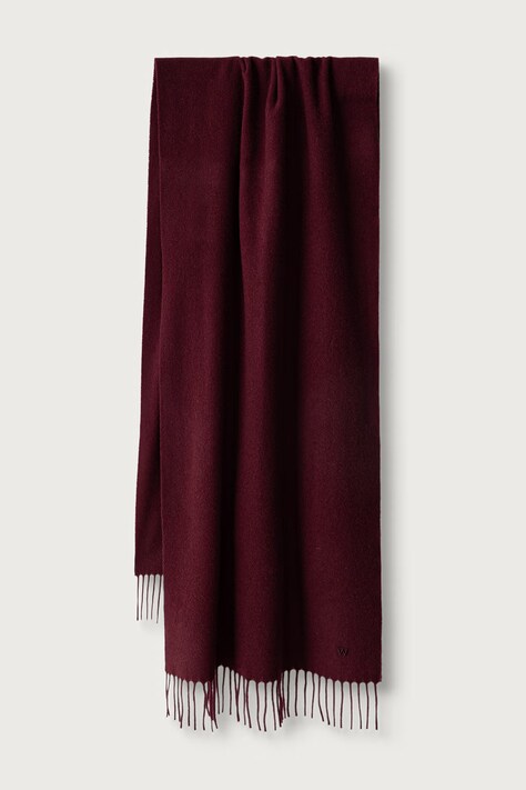 Weekend Max Mara Szalik damski wełniany WKASCOGLIO bordowy 2625546085600