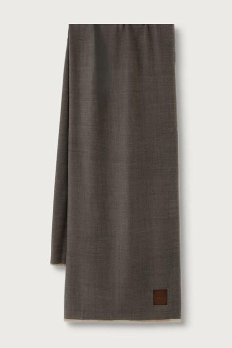 Weekend Max Mara Szal damski wełniany WKAQUANTUM brązowy 2625546045600