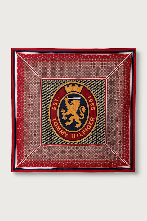 Tommy Hilfiger Apaszka damska jedwabna czerwona AW0AW19127