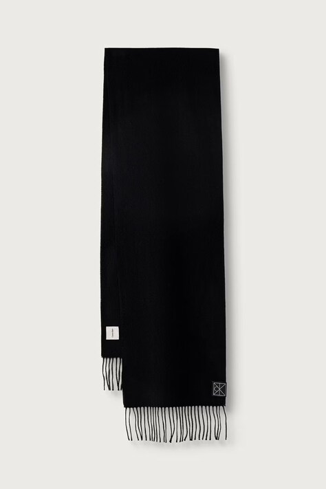 Calvin Klein Sciarpa da donna in cashmere nera LV04F8121G