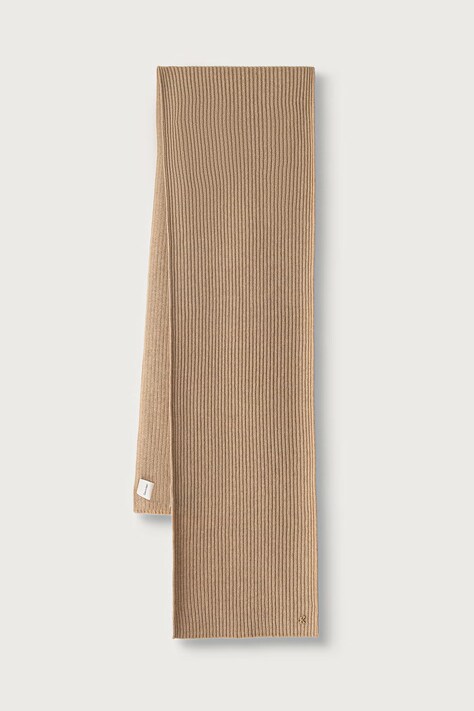 Calvin Klein Szalik damski z wełną beżowy LV04F8119G