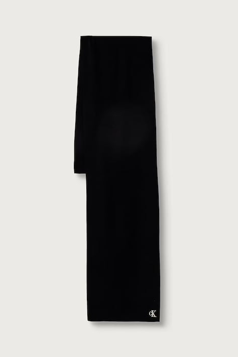 Calvin Klein Šálik dámsky s viskózou čierny LV04F8099G