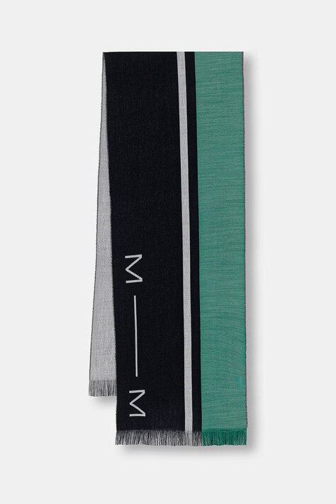MM by Max Mara szalik damski z dodatkiem wełny MMLAIRONE zielony 2626546027600