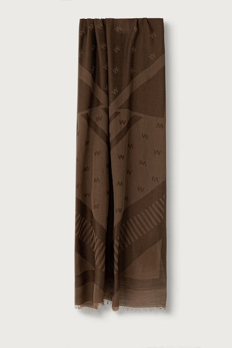 Weekend Max Mara Σάλι γυναικείο με μαλλί WKATIRSI καφέ 2625546034600
