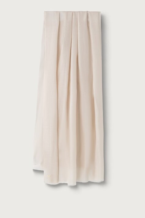 Weekend Max Mara Šál dámský s příměsí hedvábí WKARAUCHE béžový 2625546014600