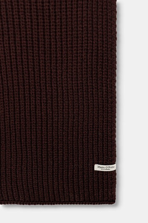 Marc O'Polo шарф жіночий з бавовною — AW26-SADZU2, бордо — фото 2