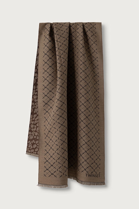 Twinset Κασκόλ γυναικείο καφέ 262TA4300