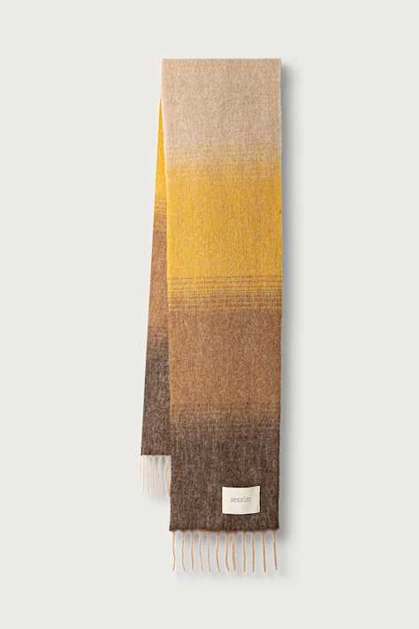 Sessun Szalik damski z wełną RICO multicolor 26115004