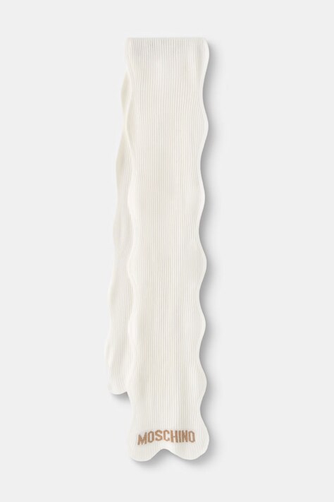 Moschino szalik damski z wełną beżowy M3471 30853