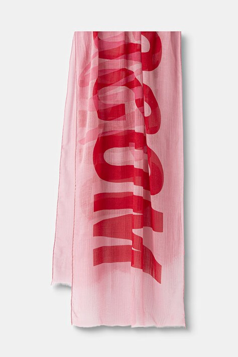 Moschino szal damski wełniany różowy M3449 3271