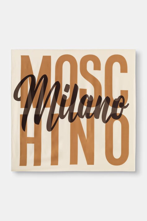 Moschino apaszka damska jedwabna beżowa M3434 3549