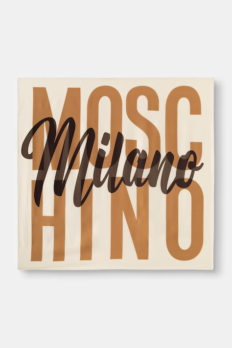 Moschino apaszka damska jedwabna beżowa M3434 3549