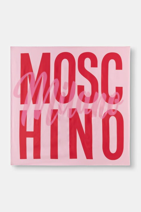 Moschino apaszka damska jedwabna różowa M3434 3549