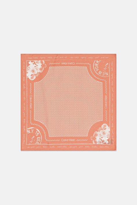 Calvin Klein apaszka damska z modalu pomarańczowa LV04F9029G