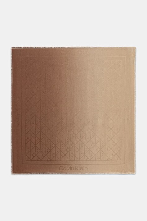 Calvin Klein apaszka damska z modalu beżowa LV04F9027G