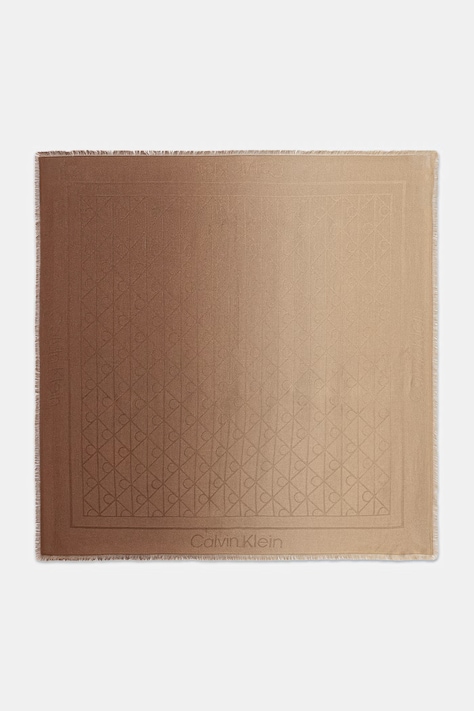Calvin Klein apaszka damska z modalu beżowa LV04F9027G