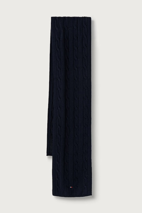 Tommy Hilfiger sciarpa per bambini in cotone nera KA0KA00094