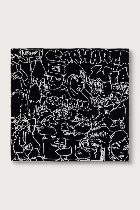 Carhartt WIP Blinkerfluid Bandana chusta bawełniana męska czarna I037297