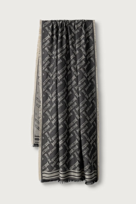 Just Cavalli Szal damski z wiskozy zielony 81QA2H03 ZG449