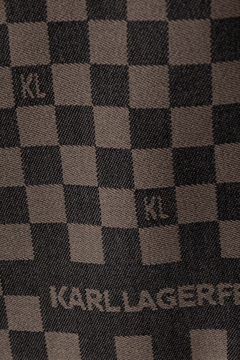 Karl Lagerfeld шарф чоловічий з вовною — AW26-SAMZY9, коричневий — фото 2