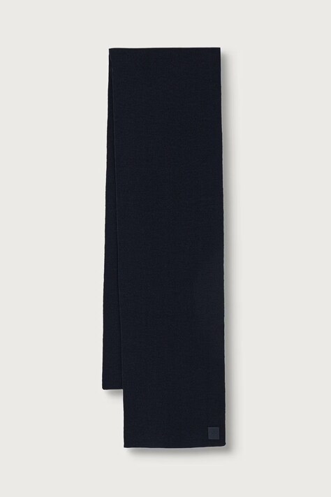 BOSS Orange Šal moški z volno Foxon_Scarf mornarsko moder 50569492