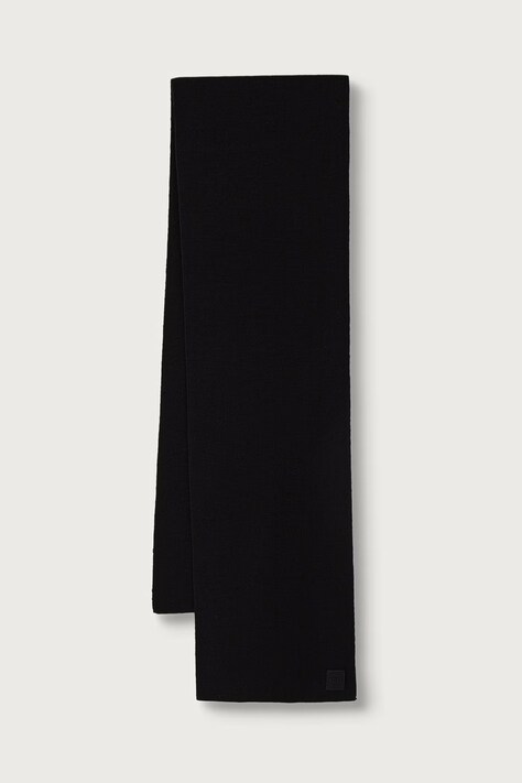 BOSS Orange Šal moški z volno Foxon_Scarf črn 50569492