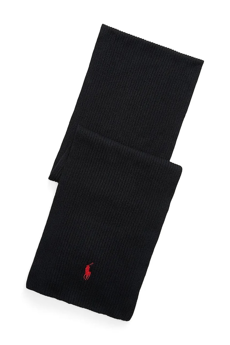 Polo Ralph Lauren szalik męski bawełniany czarny 710981757