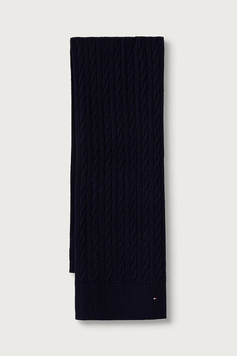 Tommy Hilfiger Šála pánská s vlnou námořnická modř AM0AM14861