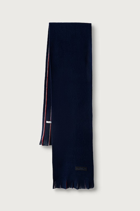 Tommy Hilfiger Κασκόλ ανδρικό μάλλινο σκούρο μπλε AM0AM14707