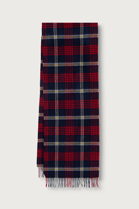 Tommy Hilfiger Szalik męski wełniany bordowy AM0AM14577