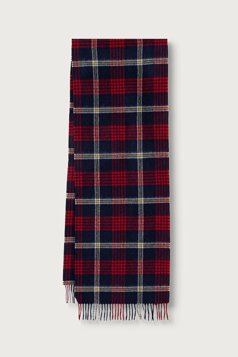 Tommy Hilfiger Szalik męski wełniany bordowy AM0AM14577