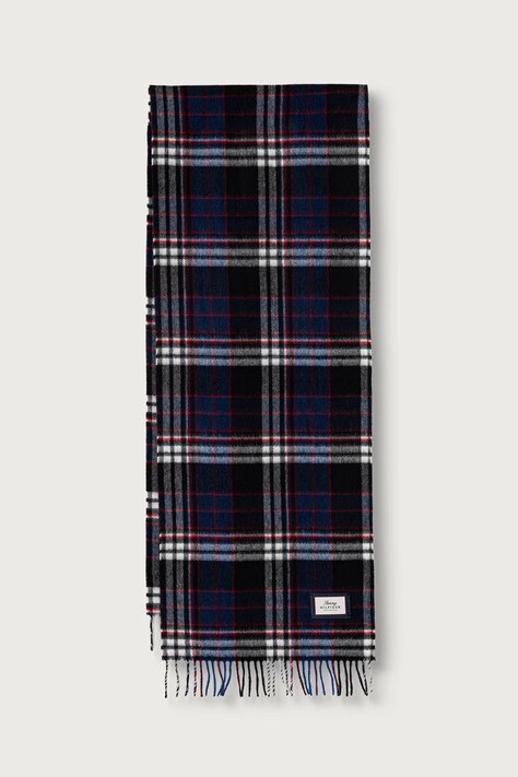 Tommy Hilfiger Szalik męski wełniany czarny AM0AM14577