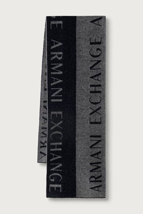 Armani Exchange Šal moški z volno mornarsko moder XM001715 AF17471