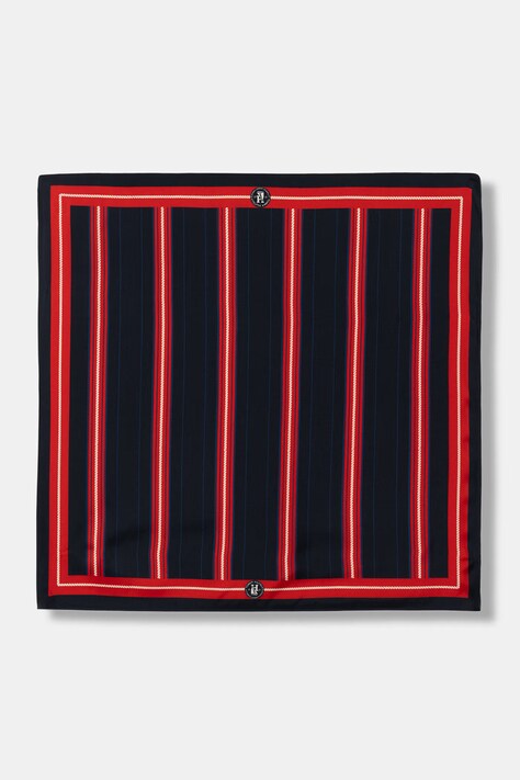 Tommy Hilfiger apaszka męska jedwabna granatowa AM0AM14315