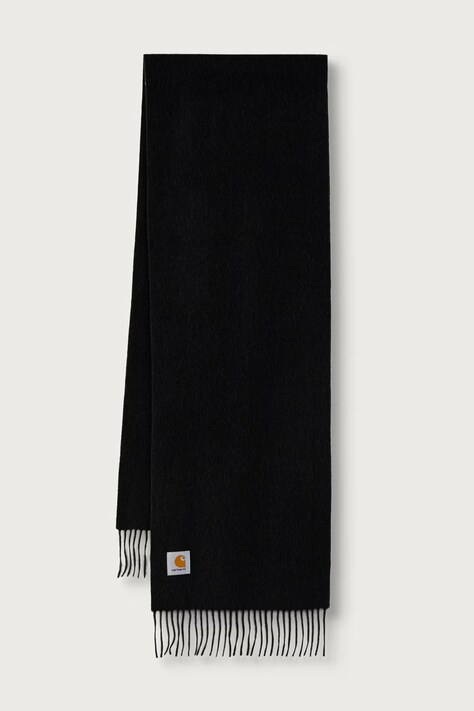 Carhartt WIP Clan szalik wełniany czarny I013507.3T6XX