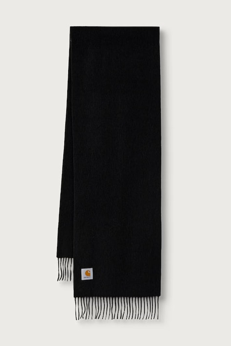 Carhartt WIP Clan szalik wełniany czarny I013507.3T6XX