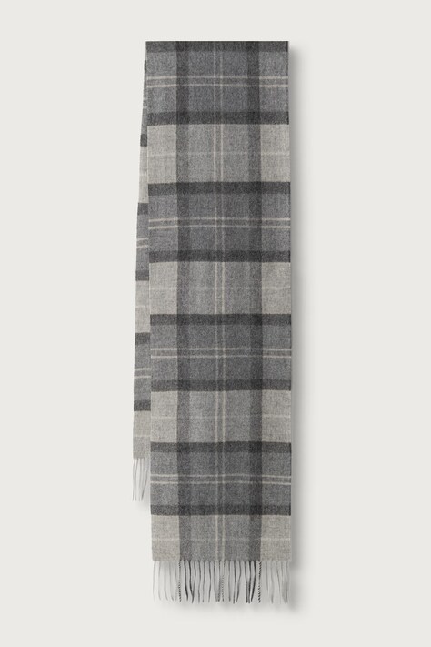 Barbour Szalik wełniany szary USC0405