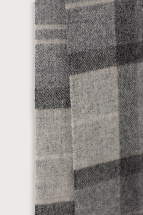 Barbour Szalik wełniany szary USC0405