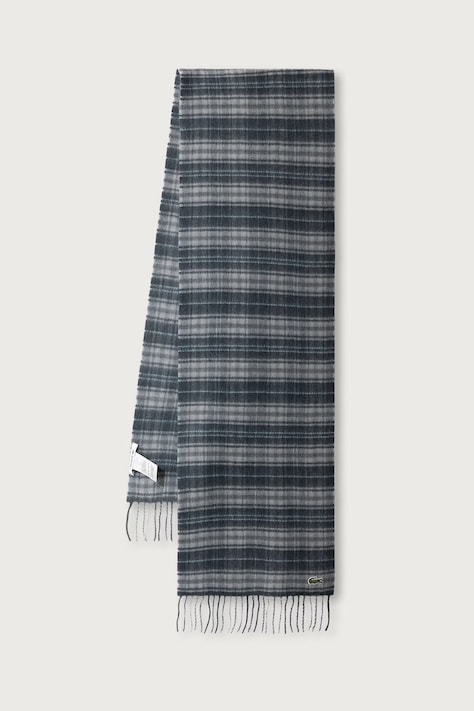 Lacoste Szalik z wełną szary RE9821
