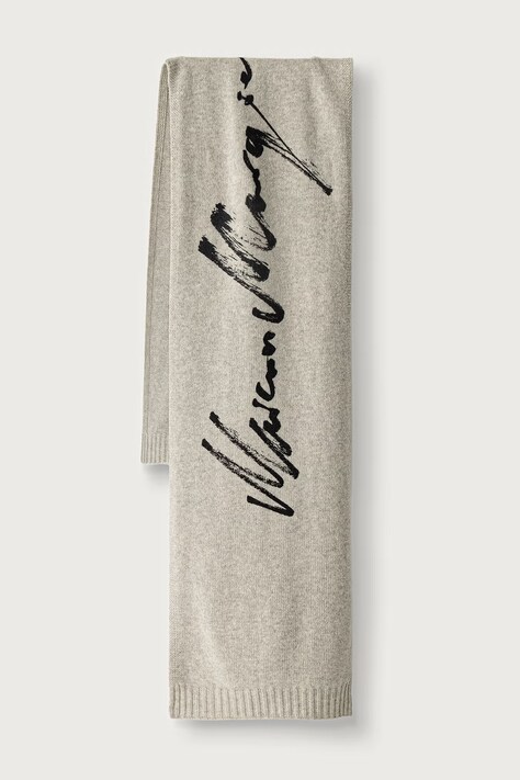 MM6 Maison Margiela szalik z wełną szary S52TE0064-M13288