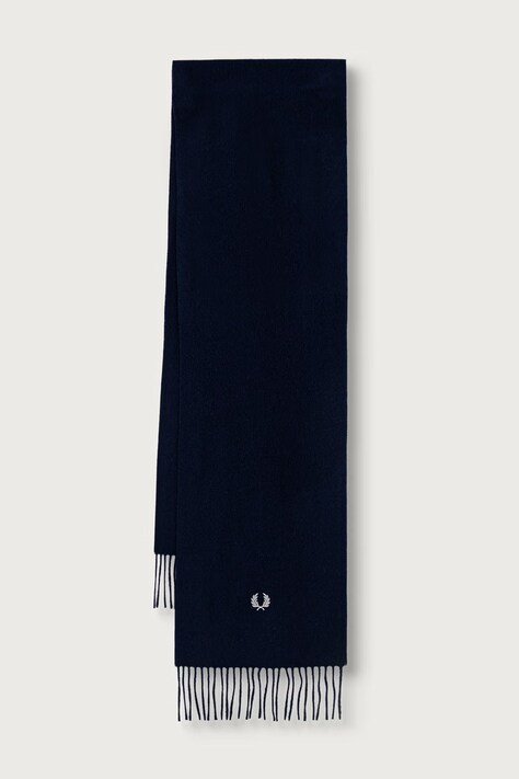 Fred Perry Szalik wełniany granatowy C3320