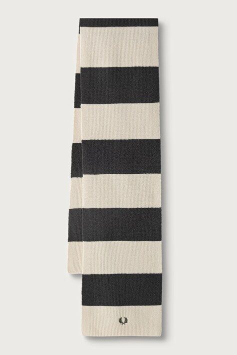 Fred Perry Szalik wełniany beżowy C3305