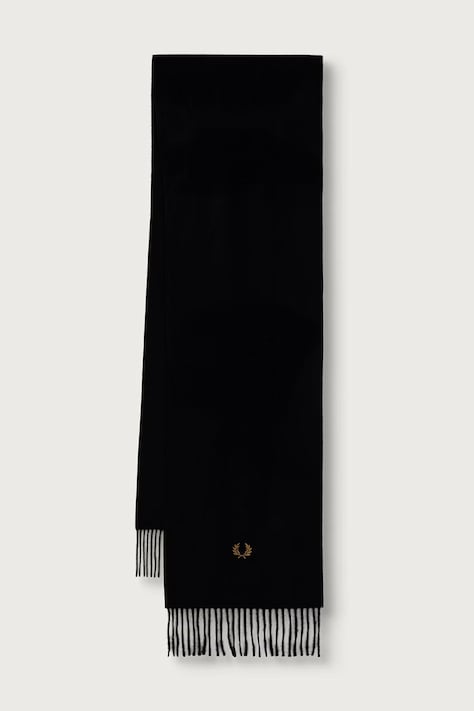 Fred Perry Szalik wełniany czarny C3320