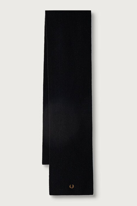 Fred Perry Szalik wełniany czarny C3307