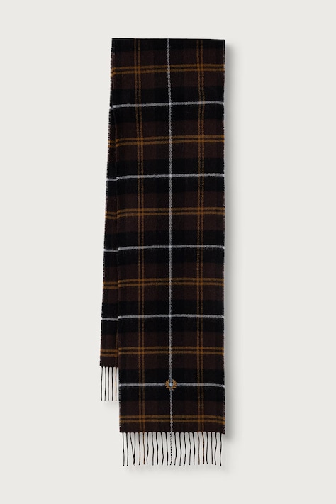 Fred Perry Szalik wełniany brązowy C3339