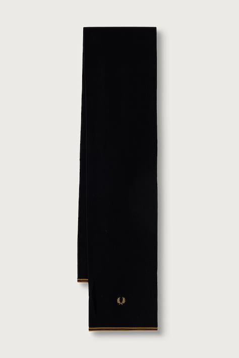 Fred Perry szalik z wełną czarny C3319