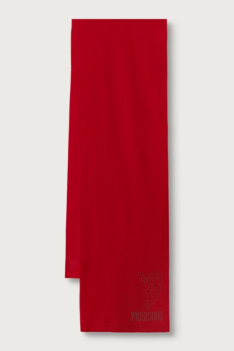 Moschino Szalik wełniany czerwony M3473 30855