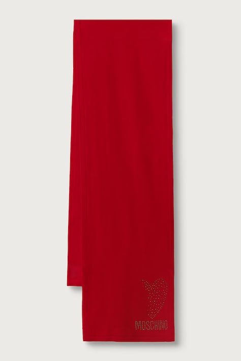 Moschino Szalik wełniany czerwony M3473 30855